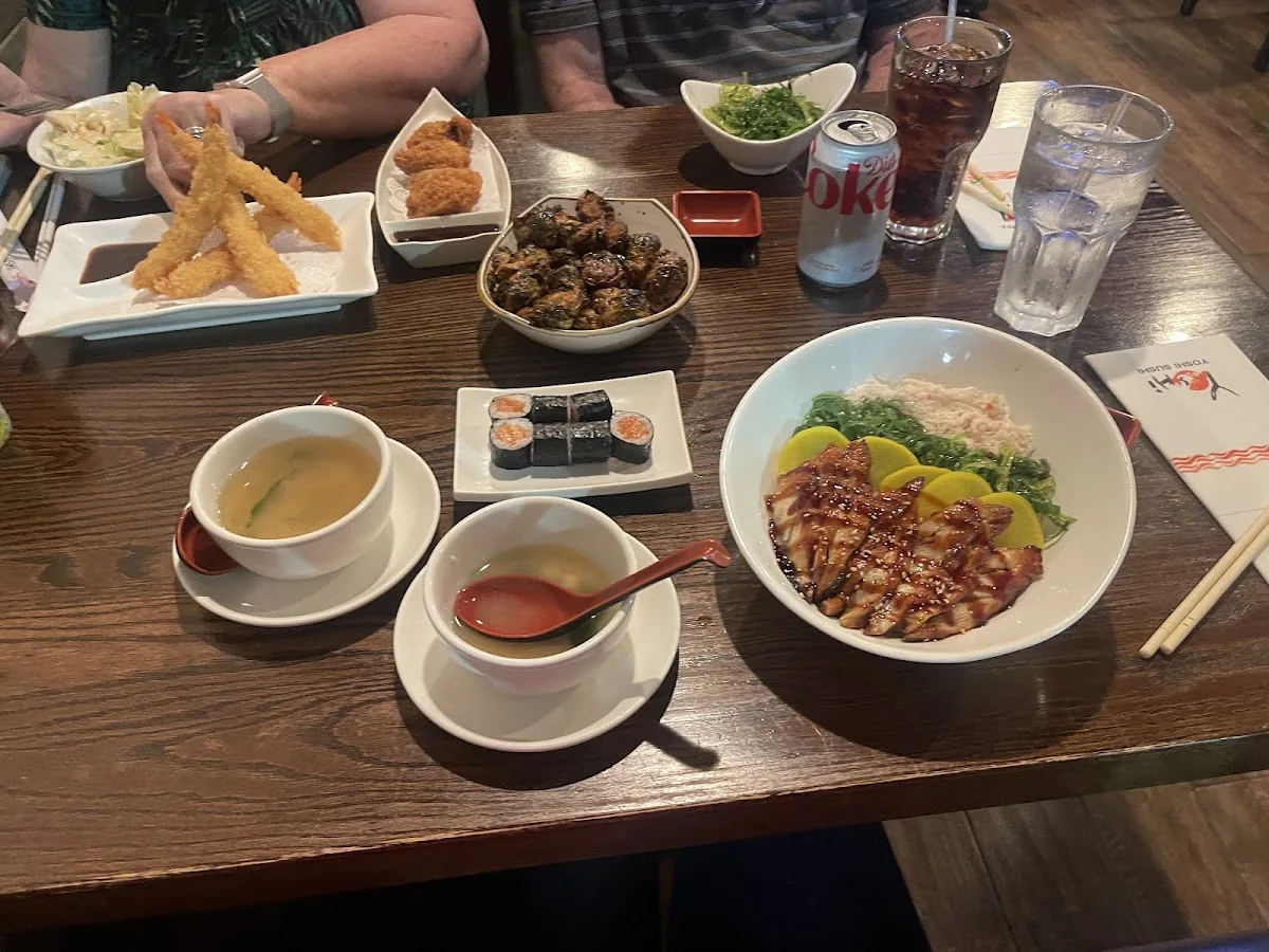 A meal at Yoshi Sushi Ramen Houston
